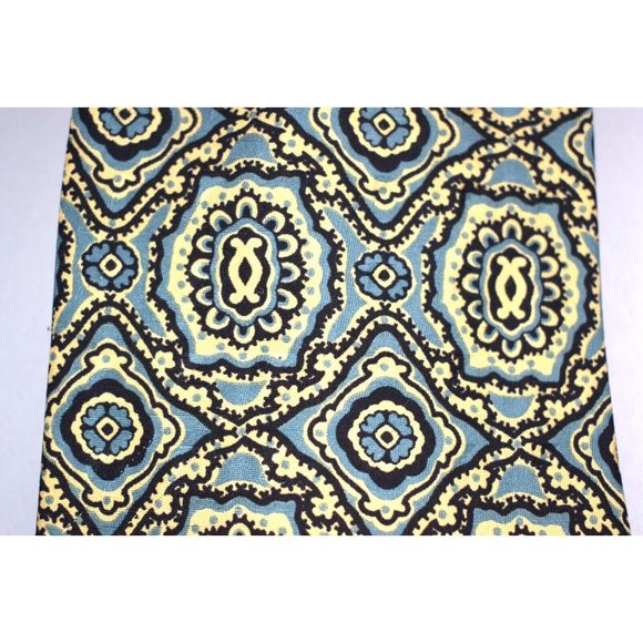 Polo Ralph Lauren Tie Yellow/Blue Silk 59" x 3 3/4" - Picture 5 of 5